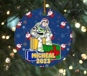 buzz lightyear christmas ornament disney buzz lightyear toy story ceramic ornaments 2 sides buzz lightyear star command christmas tree decoration laughinks 3