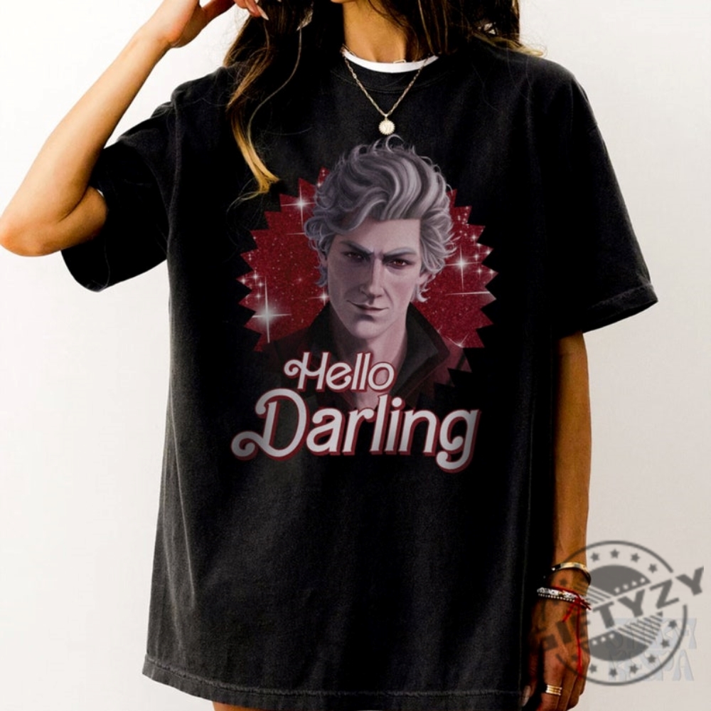 Astarion Hello Darling Shirt Astarion High Elf Tshirt Astarion Merch Hoodie Trending Sweater Astarion Rogue Bulders Comfort Colors Shirt