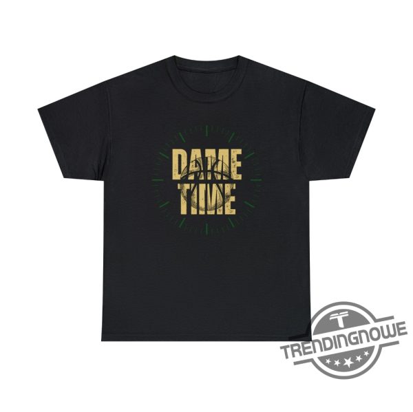 Damian Lillard Shirt DAME TIME Bucks T Shirt Portland Basketball Player Shirt Retro Basketball Jersey Gift For Fan trendingnowe.com 1