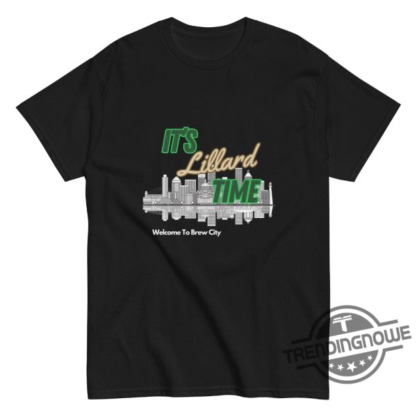 Damian Lillard Shirt Brew City Shirt DAME TIME Bucks T Shirt Portland Basketball Player Shirt Retro Basketball Gift For Fan trendingnowe.com 1
