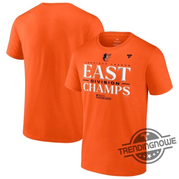 Orioles Al East Champions Shirt Orioles Fanatics Branded Orange 2023 AL East Division Champions Shirt trendingnowe.com 1