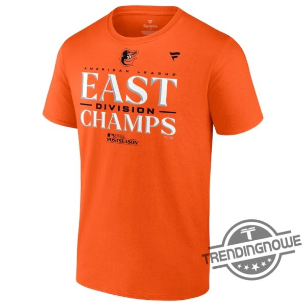 Orioles Al East Champions Shirt Orioles Fanatics Branded Orange 2023 AL East Division Champions Shirt trendingnowe.com 2