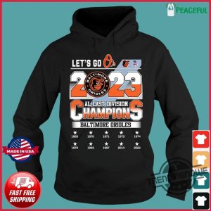 Orioles Al East Champions Shirt Lets Go Os Baltimore Orioles 2023 AL East Division Champions Shirt trendingnowe.com 2