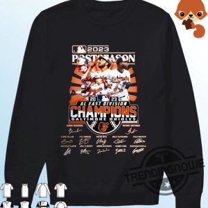 Orioles Al East Champions Shirt 2023 Postseason Baltimore Orioles AL East Division Champions Signatures Shirt trendingnowe.com 2