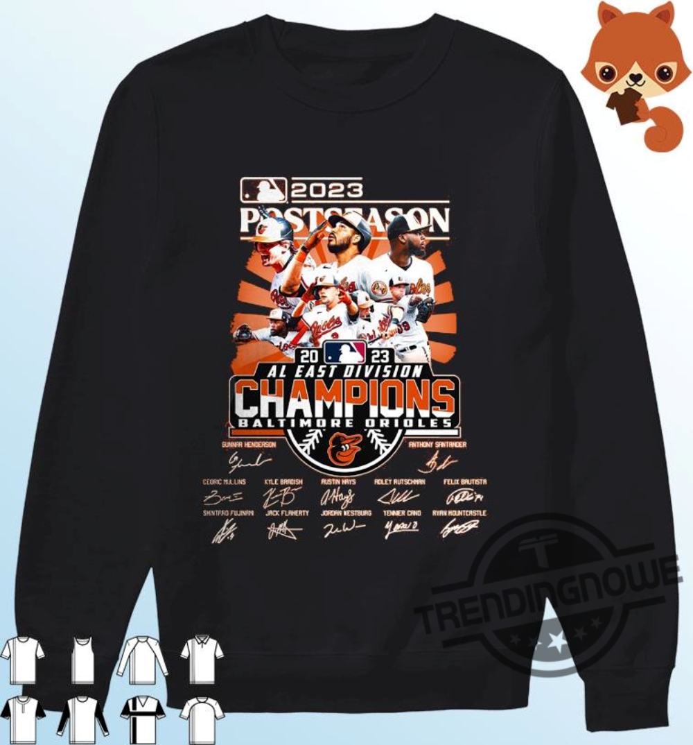 Orioles Al East Champions Shirt Official Baltimore Orioles 1969-2023 Al  East Division Champions shirt - Trendingnowe
