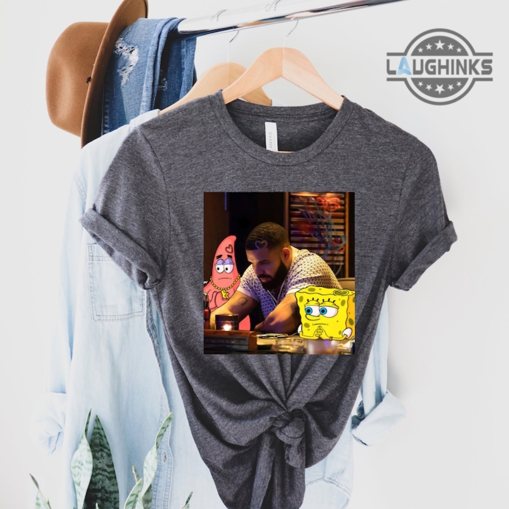 Spongebob Graphic Tee Shirt Sweatshirt Hoodie Funny Drake Spongebob Squarepants Shirts Vintage Certified Lover Boy Drake Album Tshirt Drake Concert Merch 2023