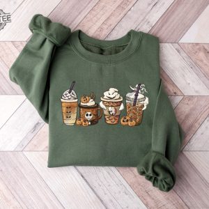 Nightmare Before Coffee Shirt Cute Halloween Sweatshirt Coffee Lover Shirt National Coffee Day 2023 Dunkin National Coffee Day 2023 Deals Halloween Cocktails Unique revetee 8