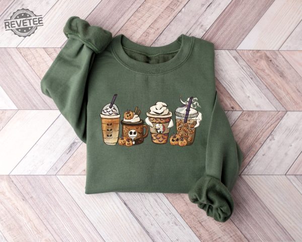 Nightmare Before Coffee Shirt Cute Halloween Sweatshirt Coffee Lover Shirt National Coffee Day 2023 Dunkin National Coffee Day 2023 Deals Halloween Cocktails Unique revetee 8