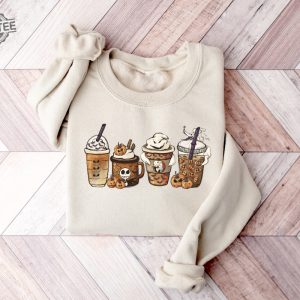 Nightmare Before Coffee Shirt Cute Halloween Sweatshirt Coffee Lover Shirt National Coffee Day 2023 Dunkin National Coffee Day 2023 Deals Halloween Cocktails Unique revetee 9