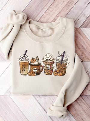 Nightmare Before Coffee Shirt Cute Halloween Sweatshirt Coffee Lover Shirt National Coffee Day 2023 Dunkin National Coffee Day 2023 Deals Halloween Cocktails Unique revetee 9