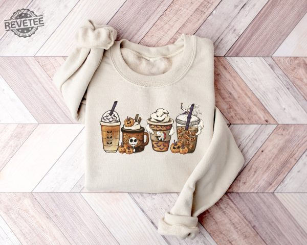 Nightmare Before Coffee Shirt Cute Halloween Sweatshirt Coffee Lover Shirt National Coffee Day 2023 Dunkin National Coffee Day 2023 Deals Halloween Cocktails Unique revetee 9