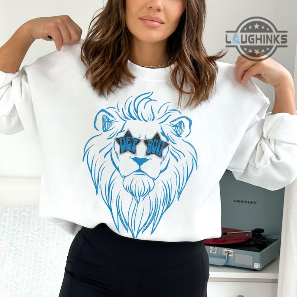 women's detroit lions crewneck