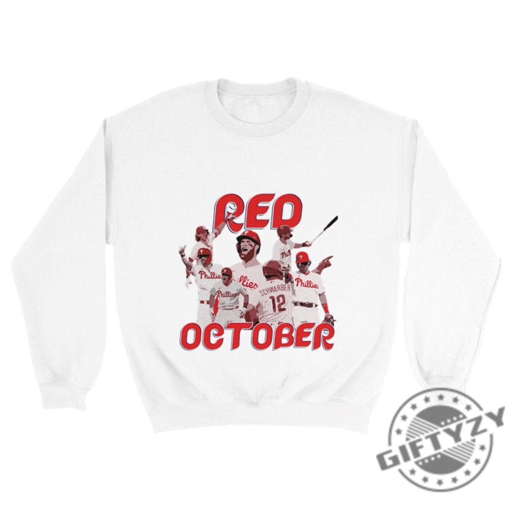 Red October Philadelphia Baseball Shirt Gifts for Phillies 