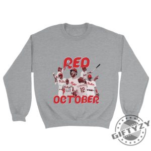 Philadelphia Baseball Shirt Phillies Tshirt Red October Sweatshirt Gift For Fan Hoodie Trending Shirt giftyzy 3