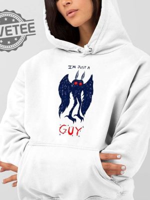 Oat Milk Lady Mothman Im Just A Guy Shirt Oat Milk Lady Mothman Im Just A Guy Hoodie Oat Milk Lady Mothman Im Just A Guy Sweatshirt New revetee 3