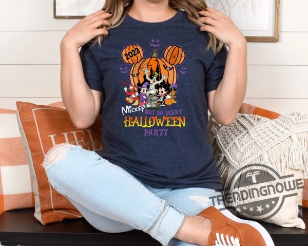 Not So Scary Halloween Party 2023 Shirt Mickey Halloween Shirt Disneyland Halloween Halloween Matching Halloween Shirt trendingnowe 3