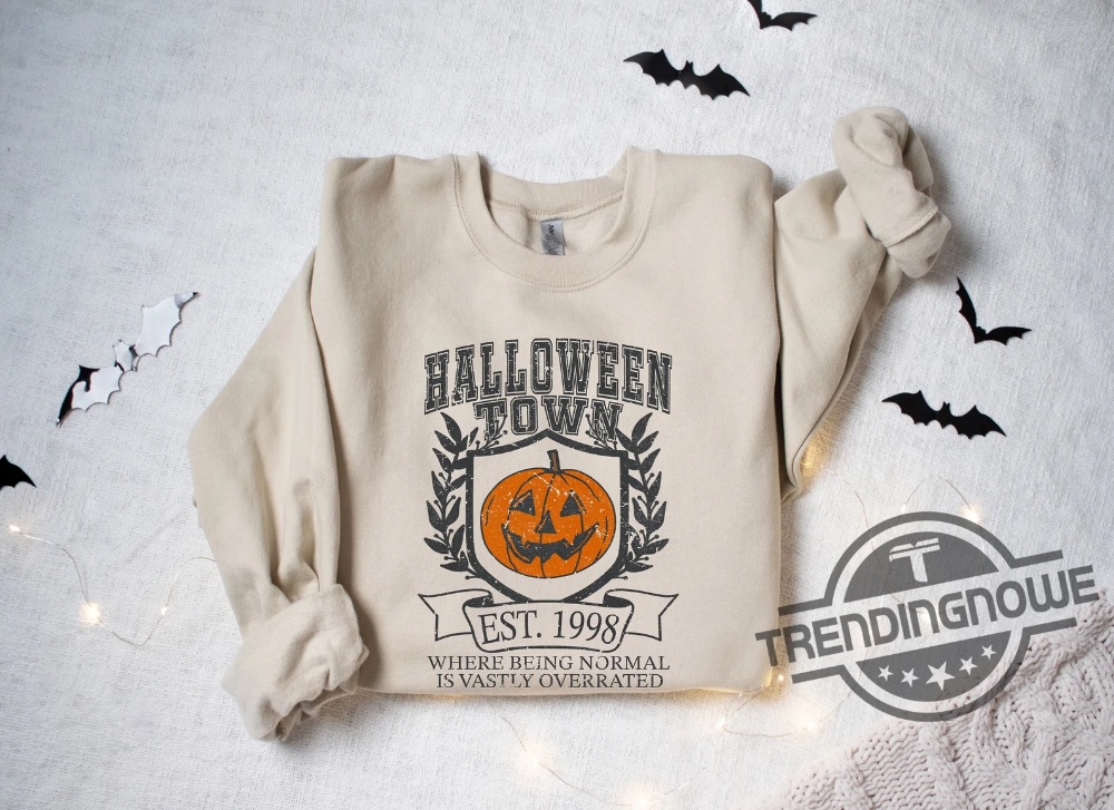 Halloweentown University Sweatshirt Halloween Town Est 1998 Sweatshirt Pumpkin Shirt Womens Halloween Sweatshirt