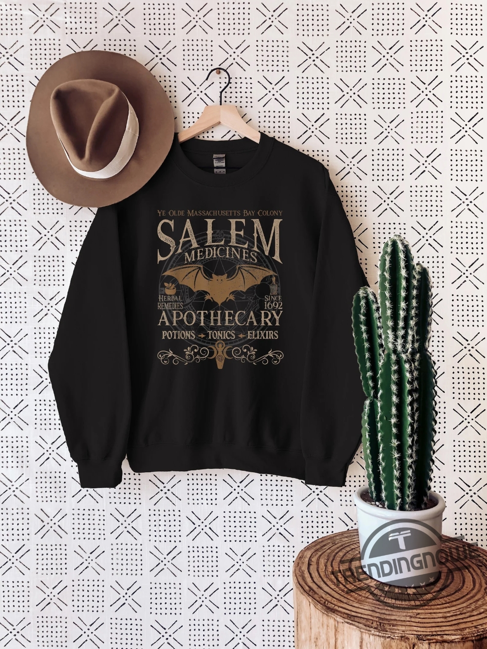 Salem Apothecary Halloween Sweatshirt Vintage Style Halloween Shirt Salem Witches Shirt Salem Sweatshirt Salem 1692 Hoodie