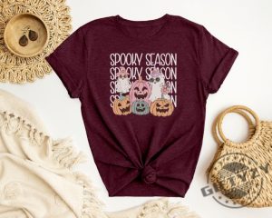 Spooky Season Shirt Halloween Ghost Tshirt Ghost Halloween Hoodie Cute Ghost Sweater Halloween Shirt giftyzy 6