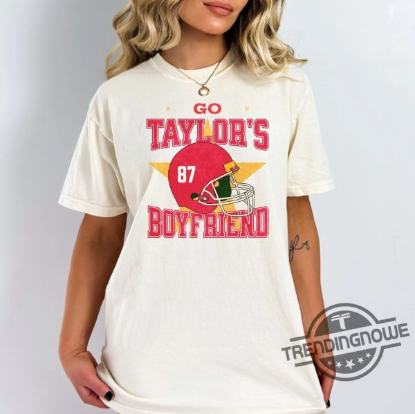 Go Taylors Boyfriend Shirt Go Taylors Boyfriend Shirt Funny Taylor Swift Inspired Shirt Football Shirt KC Football Shirt trendingnowe.com 3