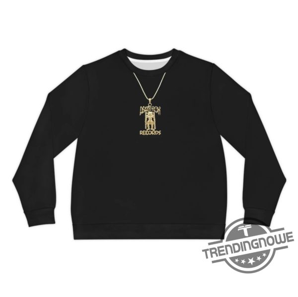 Tupac Shirt Deathrow Records Chain Graphic On a Lightweight Black Sweatshirt Tupac Poetic Justice T Shirt trendingnowe.com 1