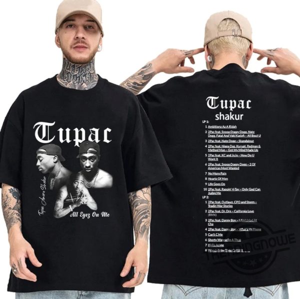 Tupac Shirt 2Pac Double Sided Shirt Hip Hop Rapper Streetwear Shirt Tupac 27 Years Too Damn Long Shirt Tupac T Shirt trendingnowe.com 1
