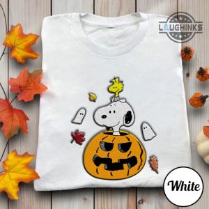 snoopy sweater tshirt hoodie embroidered snoopy halloween sweatshirt mens womens embroidery snoopy fall sweatshirt happy autumn snoopy on pumpkin shirts laughinks 2