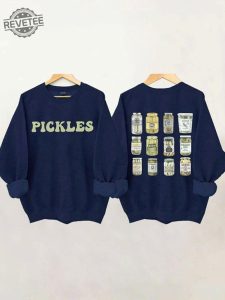 Pickles Print Long Sleeve Sweatshirt Canning Season Pick Lovers Shirt Jarred Pickles Jumper Pickle Jar Crewneck Sweatshirt Mr Pickles Shirt Pickle Sweatshirt Unique revetee 1