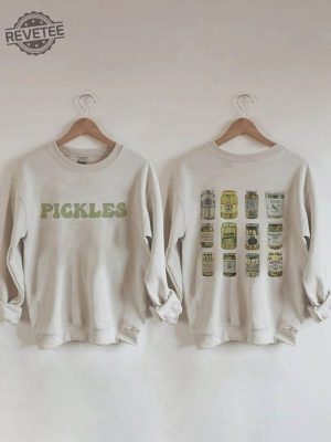 Pickles Print Long Sleeve Sweatshirt Canning Season Pick Lovers Shirt Jarred Pickles Jumper Pickle Jar Crewneck Sweatshirt Mr Pickles Shirt Pickle Sweatshirt Unique revetee 4