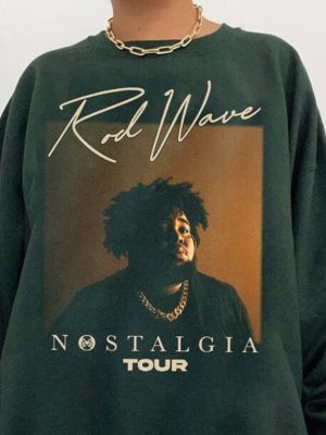 Retro Rod Wave Nostalgia Tour Sweatshirt Beautiful Mind Tour Nostalgia Merch Rod Wave Nostalgia Merch Rod Wave Merch Take Away My Name Rod Wave Rod Wave Nostalgia T Shirt revetee 2