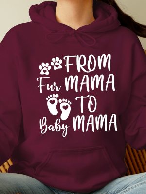 From Fur Mama To Baby Mama Pregnant Sweatshirt Gift For Expecting Mom New Mom Gifts Baby Announcement Pregnancy Reveal Halloween Pregnancy Announcement Shirt revetee 4