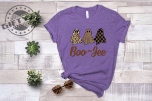 Boojee Retro Ghost Shirt Funny Halloween Hoodie Cute Ghost Sweatshirt Pumpkin Tee Halloween Costume Spooky Season Sweater Halloween Party Shirt giftyzy 2