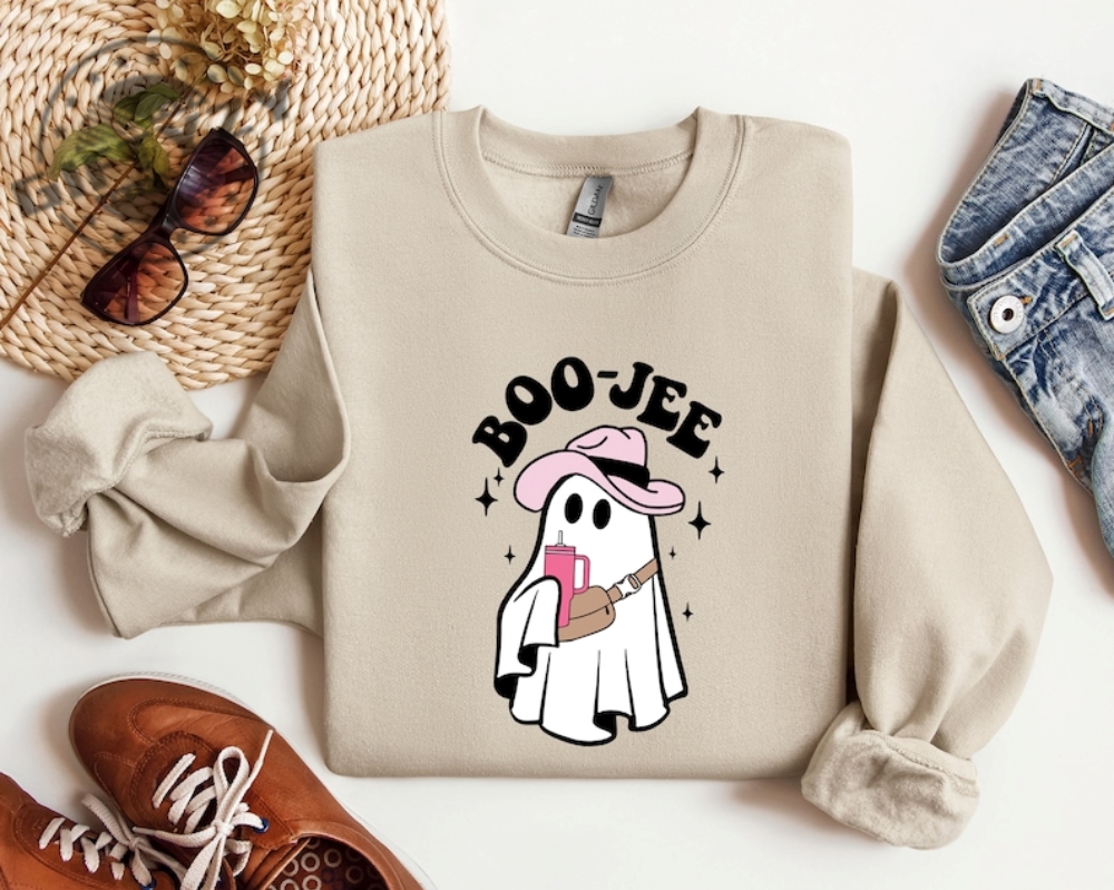 Halloween Boo Jee Shirt Spooky Tshirt Cute Boo Sweatshirt Spooky Ghost Hoodie Spooky Season Ghost Sweater Fall Vibes Halloween Gifts