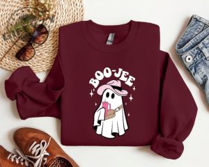 Halloween Boo Jee Shirt Spooky Tshirt Cute Boo Sweatshirt Spooky Ghost Hoodie Spooky Season Ghost Sweater Fall Vibes Halloween Gifts giftyzy 3