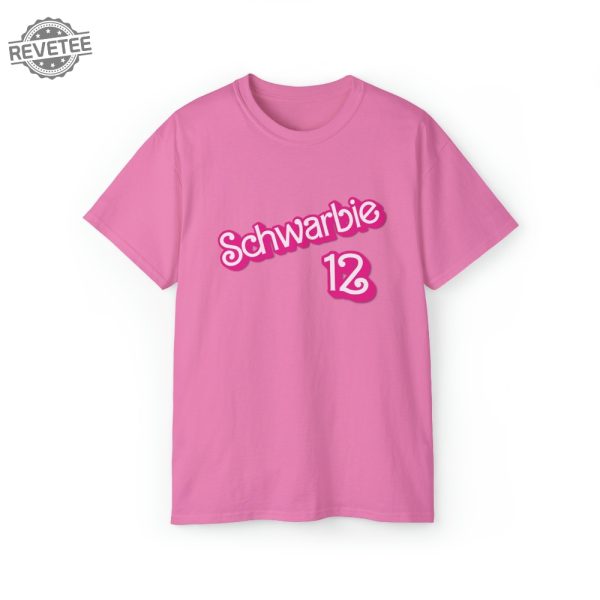 Schwarbie Barbie Cute Pink Phillies Schwarber Philadelphia Philly Shirt October Pink Breast Cancer Shirt Schwarbie Shirt Oppenheimer Costume Barnie Barbie And Ken Mugshot revetee 1