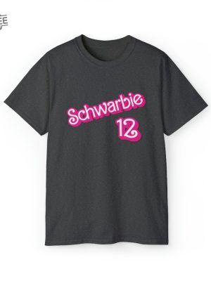 Schwarbie Barbie Cute Pink Phillies Schwarber Philadelphia Philly Shirt October Pink Breast Cancer Shirt Schwarbie Shirt Oppenheimer Costume Barnie Barbie And Ken Mugshot revetee 2