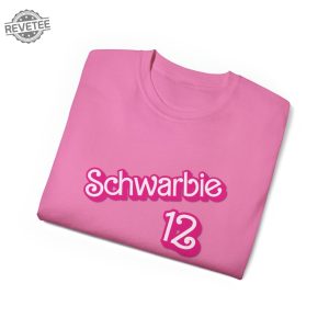 Schwarbie Barbie Cute Pink Phillies Schwarber Philadelphia Philly Shirt October Pink Breast Cancer Shirt Schwarbie Shirt Oppenheimer Costume Barnie Barbie And Ken Mugshot revetee 4