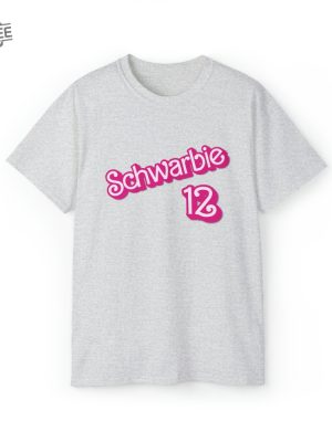 Schwarbie Barbie Cute Pink Phillies Schwarber Philadelphia Philly Shirt October Pink Breast Cancer Shirt Schwarbie Shirt Oppenheimer Costume Barnie Barbie And Ken Mugshot revetee 5