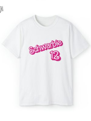 Schwarbie Barbie Cute Pink Phillies Schwarber Philadelphia Philly Shirt October Pink Breast Cancer Shirt Schwarbie Shirt Oppenheimer Costume Barnie Barbie And Ken Mugshot revetee 7