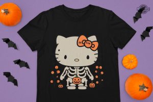 hello kitty shirt sweatshirt hoodie halloween hello kitty pumpkin shirts hello kitty halloween costume hello kitty skeleton hand t shirt sanrio skull drawings laughinks 5