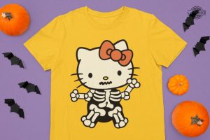 hello kitty shirt sweatshirt hoodie halloween hello kitty pumpkin shirts hello kitty halloween costume hello kitty skeleton hand t shirt sanrio skull drawings laughinks 6