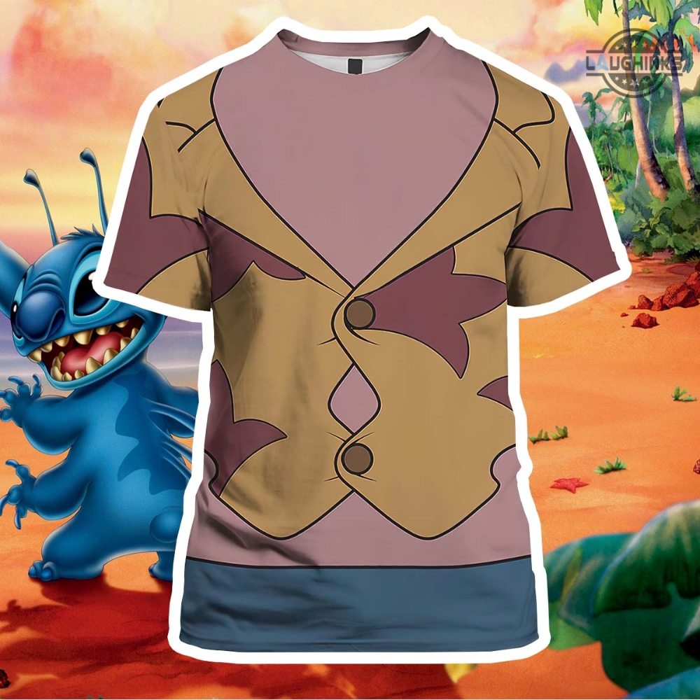 Jumba Jookiba Costume Lilo And Stitch Characters All Over Printed T Shirt Hoodie Sweatshirt Disney Halloween Cosplay Disney Stitch Costumes Christmas Stitch Shirts