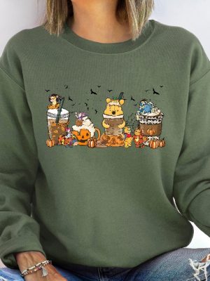 Winnie The Pooh Halloween Sweatshirt Winnie The Pooh Shirt Boba Shirt Latte Shirt Coffee Shirt Winnie The Pooh Blood And Honey Rabbit Halloween Disposable Coffee Cups revetee 4