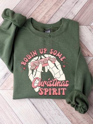 Rolling Up Some Christmas Spirit Sweatshirt Funny Christmas Sweatshirt Christmas Sweatshirt Funny Christmas Sweatshirt Christmas Gift Shirt Christmas Shirt Ideas revetee 2