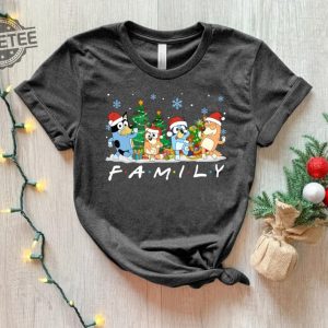 Christmas Bluey Family Shirt Christmas Family Bluey Shirt Sweatshirt Hoodie Bluey Party Shirt Bluey Christmas Trip Shirt Spirit Halloween Bluey Themed Birthday Party New revetee 3