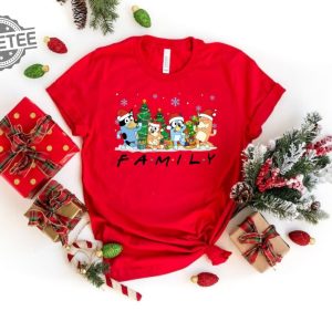 Christmas Bluey Family Shirt Christmas Family Bluey Shirt Sweatshirt Hoodie Bluey Party Shirt Bluey Christmas Trip Shirt Spirit Halloween Bluey Themed Birthday Party New revetee 4