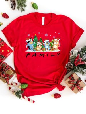 Christmas Bluey Family Shirt Christmas Family Bluey Shirt Sweatshirt Hoodie Bluey Party Shirt Bluey Christmas Trip Shirt Spirit Halloween Bluey Themed Birthday Party New revetee 4