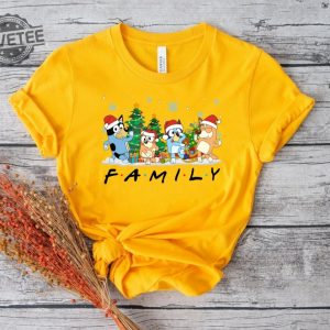 Christmas Bluey Family Shirt Christmas Family Bluey Shirt Sweatshirt Hoodie Bluey Party Shirt Bluey Christmas Trip Shirt Spirit Halloween Bluey Themed Birthday Party New revetee 5