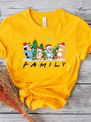 Christmas Bluey Family Shirt Christmas Family Bluey Shirt Sweatshirt Hoodie Bluey Party Shirt Bluey Christmas Trip Shirt Spirit Halloween Bluey Themed Birthday Party New revetee 5