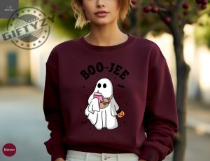 Halloween Ghost Sweatshirt Boo Jee Tshirt Boo Spooky Ghost Hoodie Spooky Season Ghost Sweater Spooky Vibes Shirt Halloween Gifts giftyzy 3